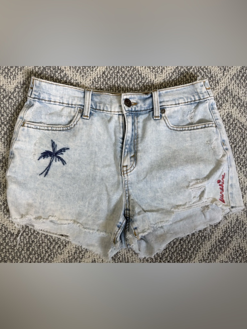 Aerie Distressed Daydream Denim Short